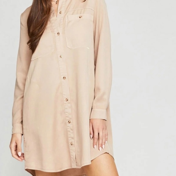 Gentle Fawn Suede shirt dress suede/tencel size small - Picture 7 of 8